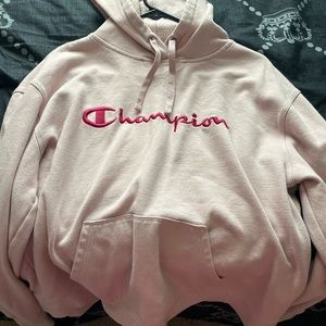 Pink champion hoodie